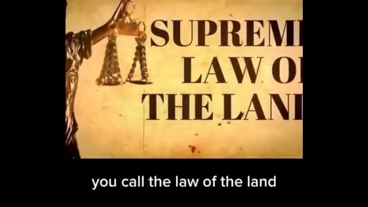 SUPREME LAW ON THE LAND IS NOT MARITIME LAW = PIRATE LAW