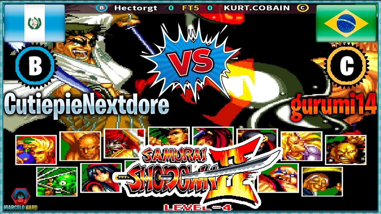 Samurai Shodown II (Hectorgt Vs. KURT.COBAIN) [Guatemala Vs. Brazil]