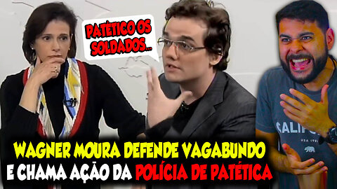 WAGNER MOURA DEFENDE VAGABUNDO, CHAMA AÇÃO DA POLÍCIA DE PATÉTICA, MAS ANDA DE CARRO BLINDADO