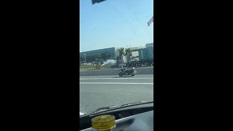 Firefighters Put Out Truck Fire On Hwy 400