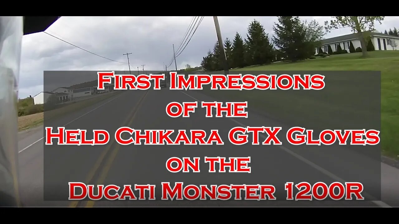 First Impressions of the HELD Chikara GTX Gloves on the Ducati Monster 1200R