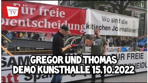 Thomas und Gregor - Demo Kunsthalle Hamburg 15.10.2022