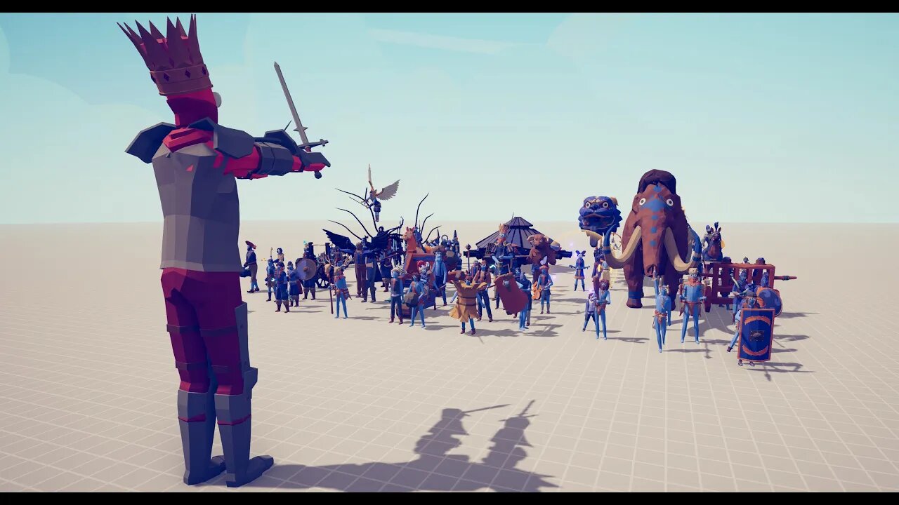 Giant King Against All Units at the Same Time ! Totally Accurate Battle Simulator TABS