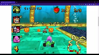 Crash Nitro Kart (GBA) - Barin Track 3: Deep Sea Driving