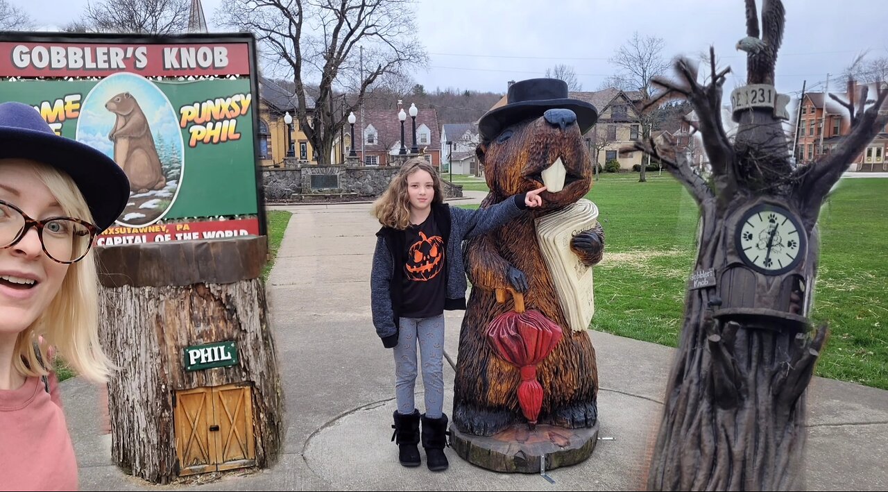 Visiting Punxsutawney, PA Phil the Groundhog, and Gobblers Knob