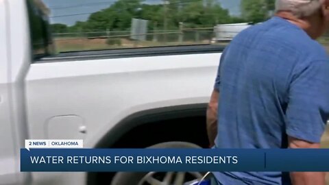 Water returns for Bixhoma resients