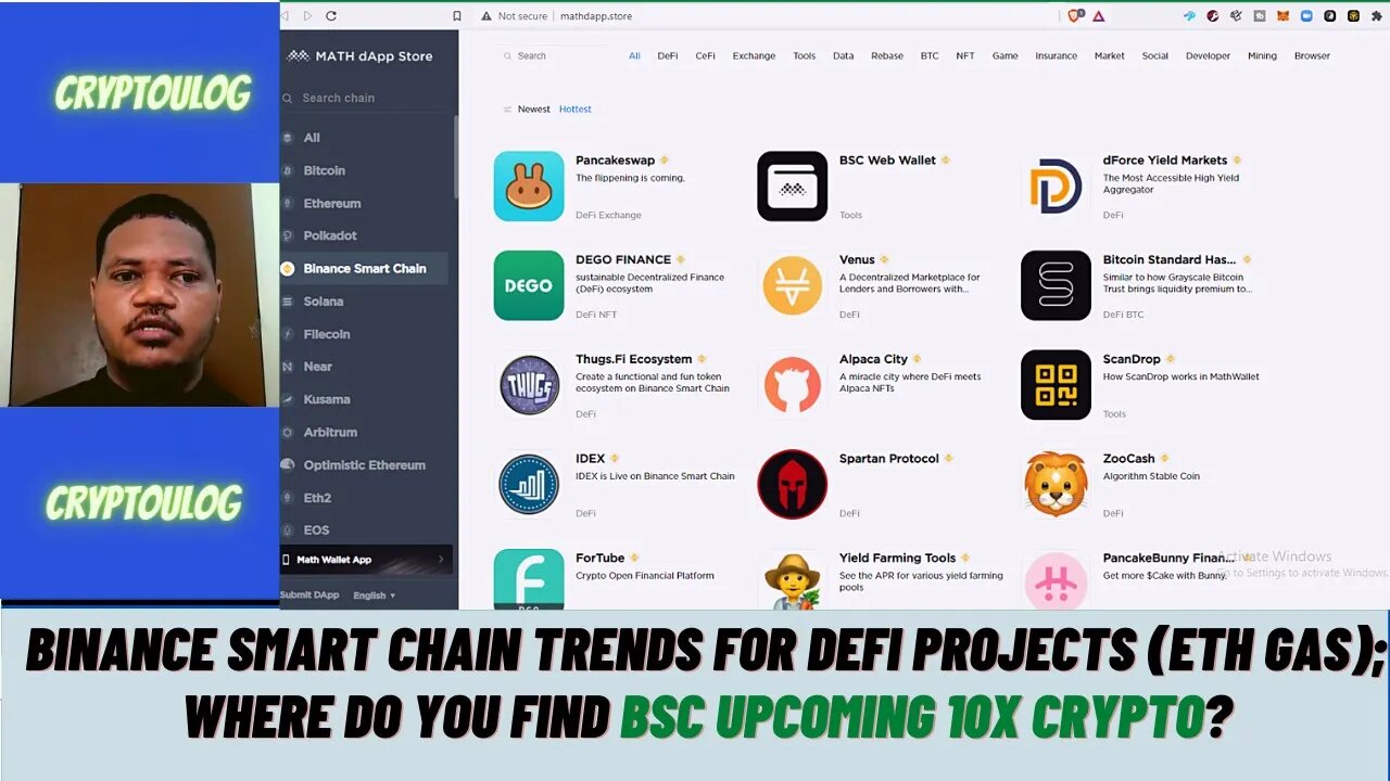 Binance Smart Chain Trends For DEFI Projects (ETH Gas); Where Do You Find BSC Upcoming 10x Crypto?