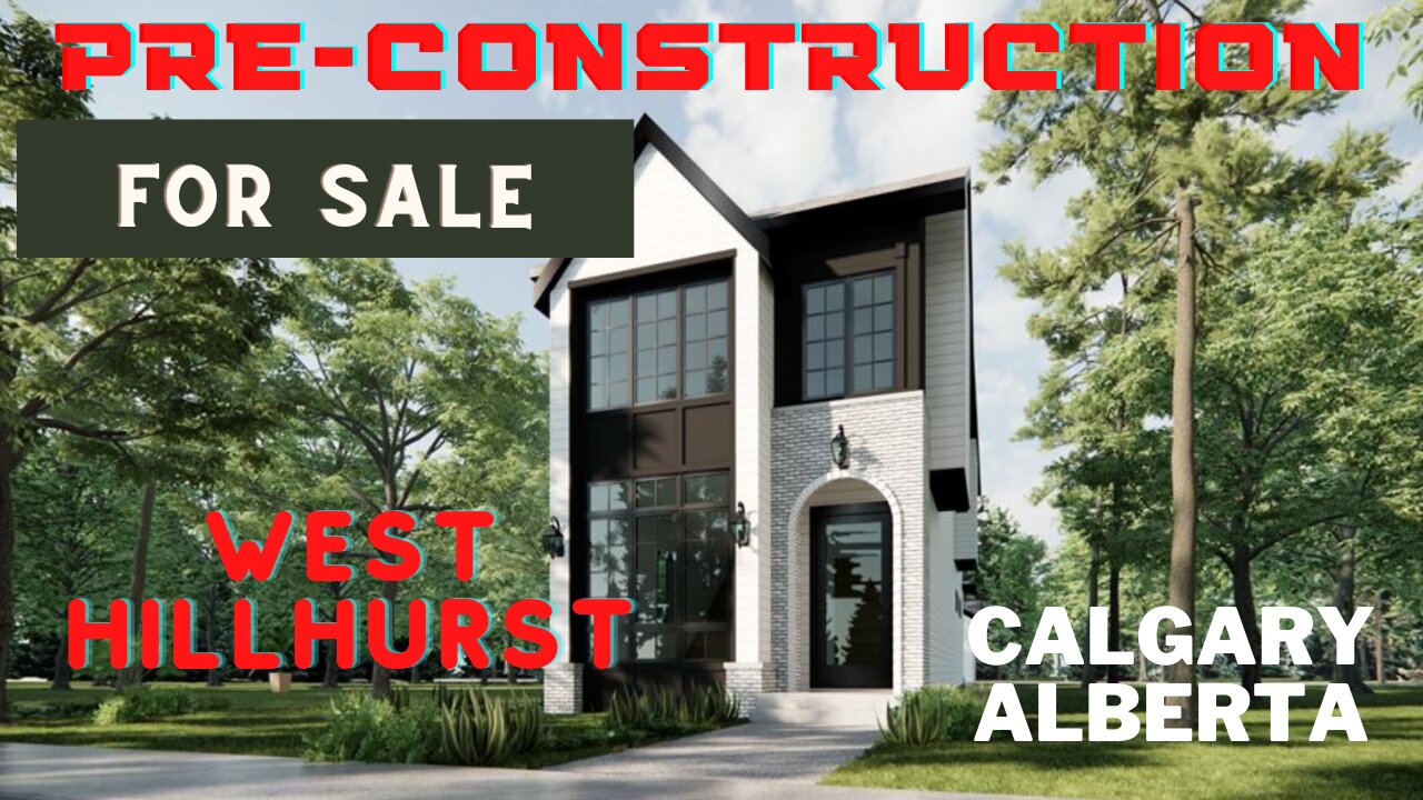 PRE-CONSTRUCTION | @ West Hillhurst | Custom Built | 1,942 SF | 4 Bedrooms | Calgary, Alberta