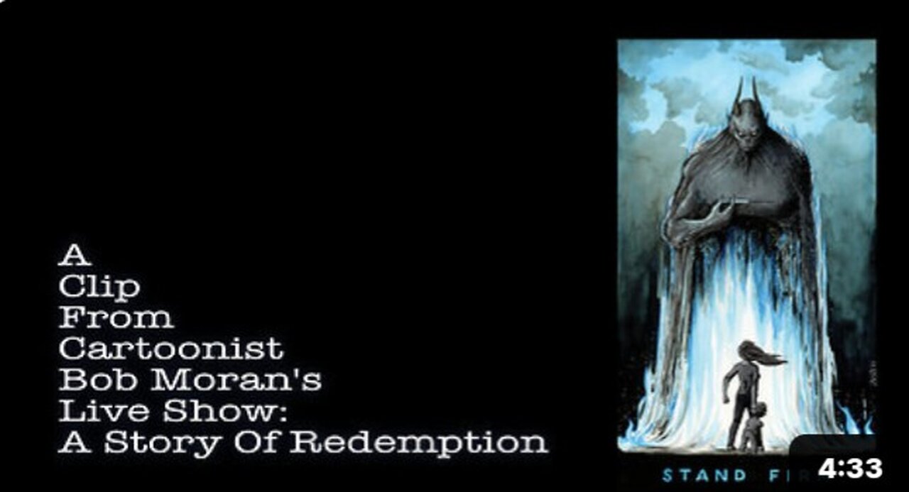 A Clip From Cartoonist Bob Moran's Live Show: A Story Of Redemption. Watch Full Show In Link Below.