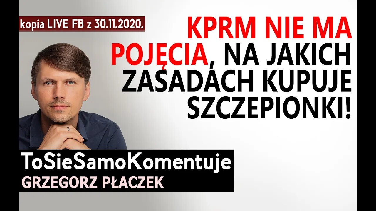 Kancelaria Premiera Rady Ministrów nie ma pojęcia, na jakich zasadach kupuje szczepionki!