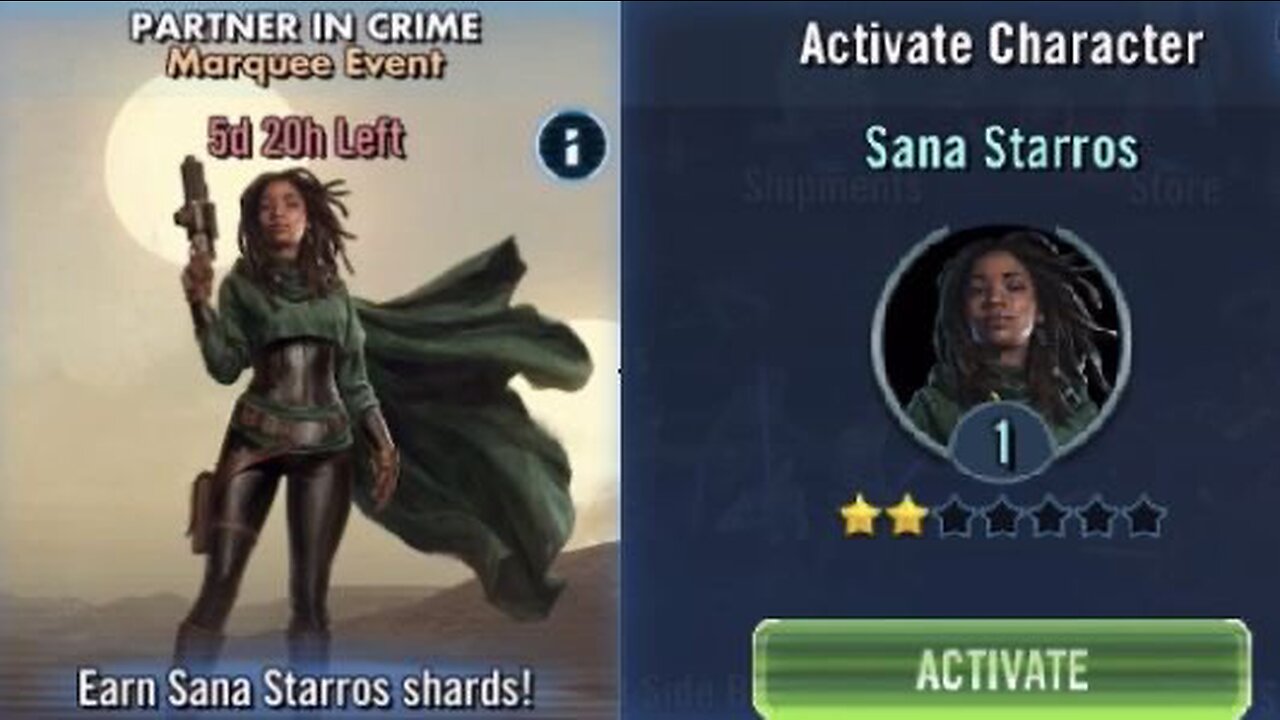 Partner in Crime Marquee Event: Unlocking Sana Starros | Star Wars Galaxy of Heroes