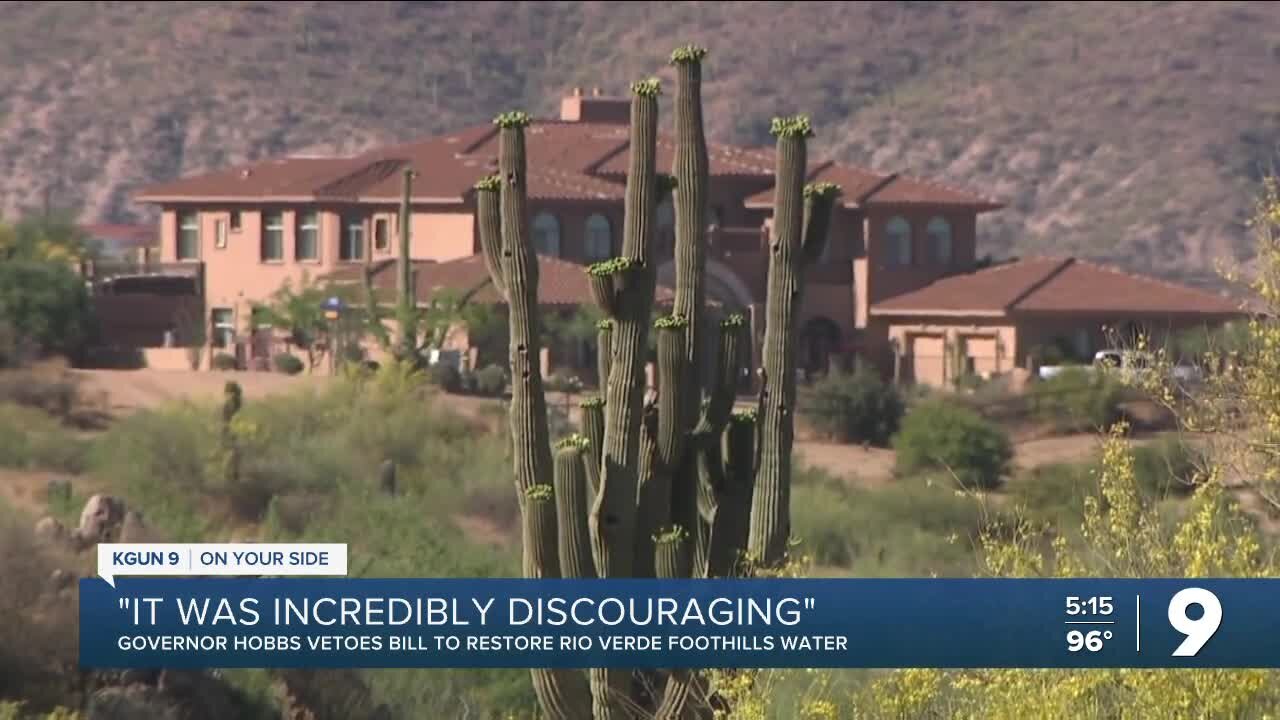 Governor Katie Hobbs vetoes HB2441, impacting Rio Verde Foothills water supply