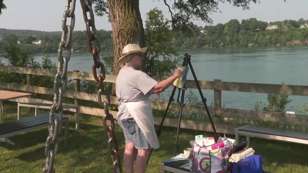 Local artist group enjoys "Plein Air" painting outside around Western New York