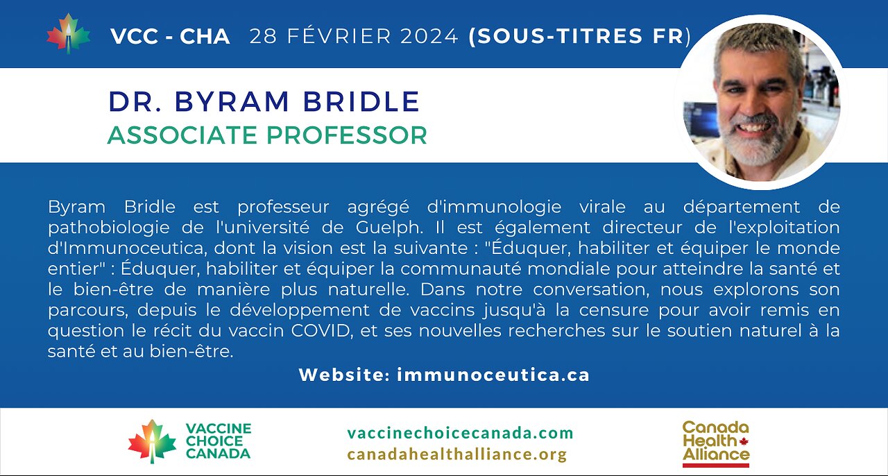 Byram Bridle - Professeur associé