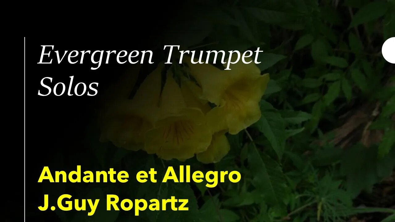 🎺🎺🎺🎺 [TRUMPET SOLO] Andante et Allegro, J.Guy Ropartz