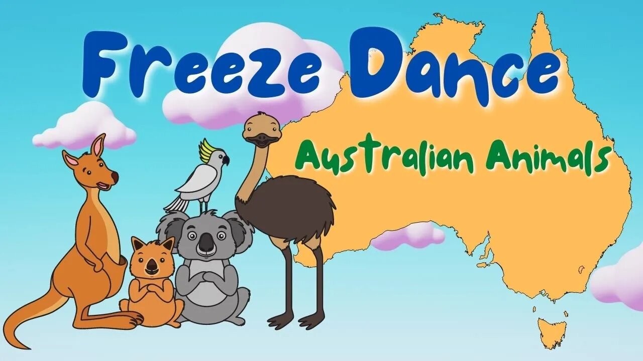 Freeze dance animals I Australian Animals I Brain Break