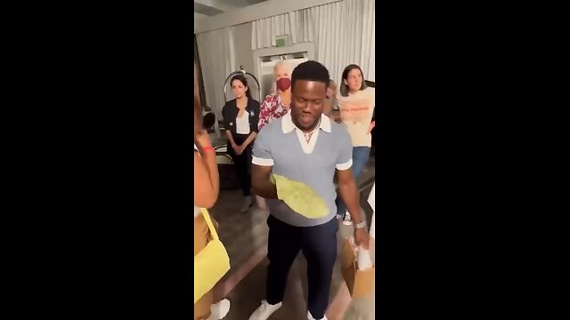 Kevin Hart and The Rock Try The Tortilla slap challenge funny