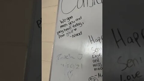 Goodbye message for the seniors of this abandoned school