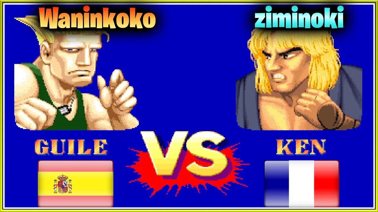 Street Fighter II': Champion Edition (Waninkoko Vs. ziminoki) [Spain Vs. France]