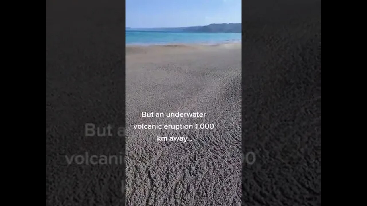 Effects of Underwater Volcanic Eruption on Okuma Beach, Okinawa