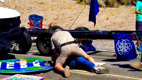 Climate Protesters SHUT DOWN Highway, Rangers RAM Through Blockade!!!