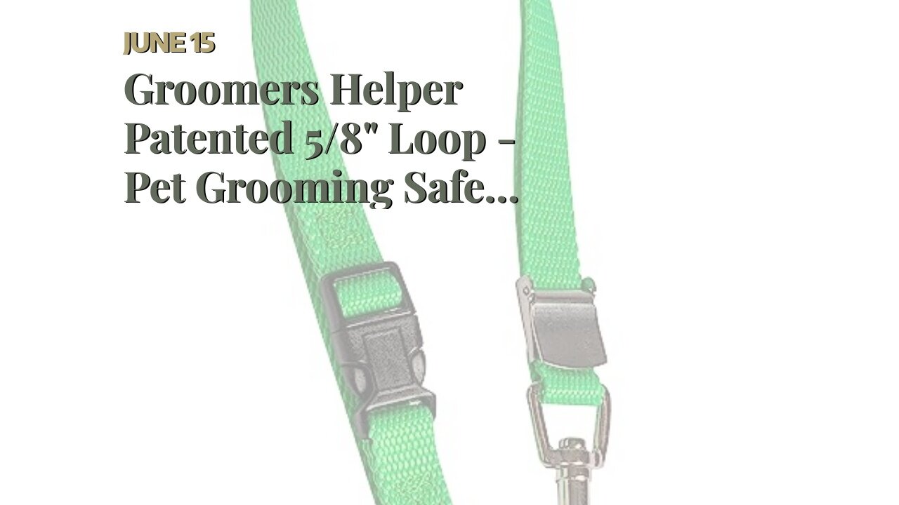 Groomers Helper Patented 58" Loop - Pet Grooming Safety Loop for Dog Bathing, Dog Grooming &...