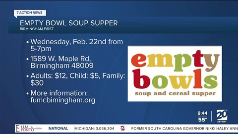 Empty Bowl Soup Fundraiser happening in Birmingham