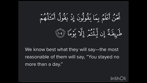 Surah TaHa Ayat 104