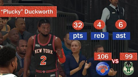 Patrick "Plucky" Duckworth #knicks #bucks