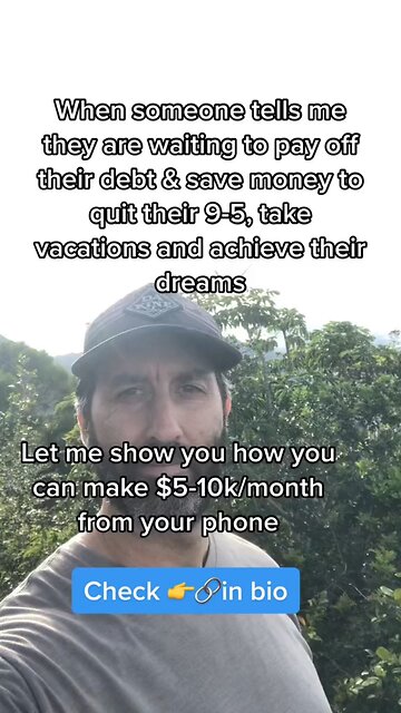 When someone tells me that they have to pay off their debts & save money to…