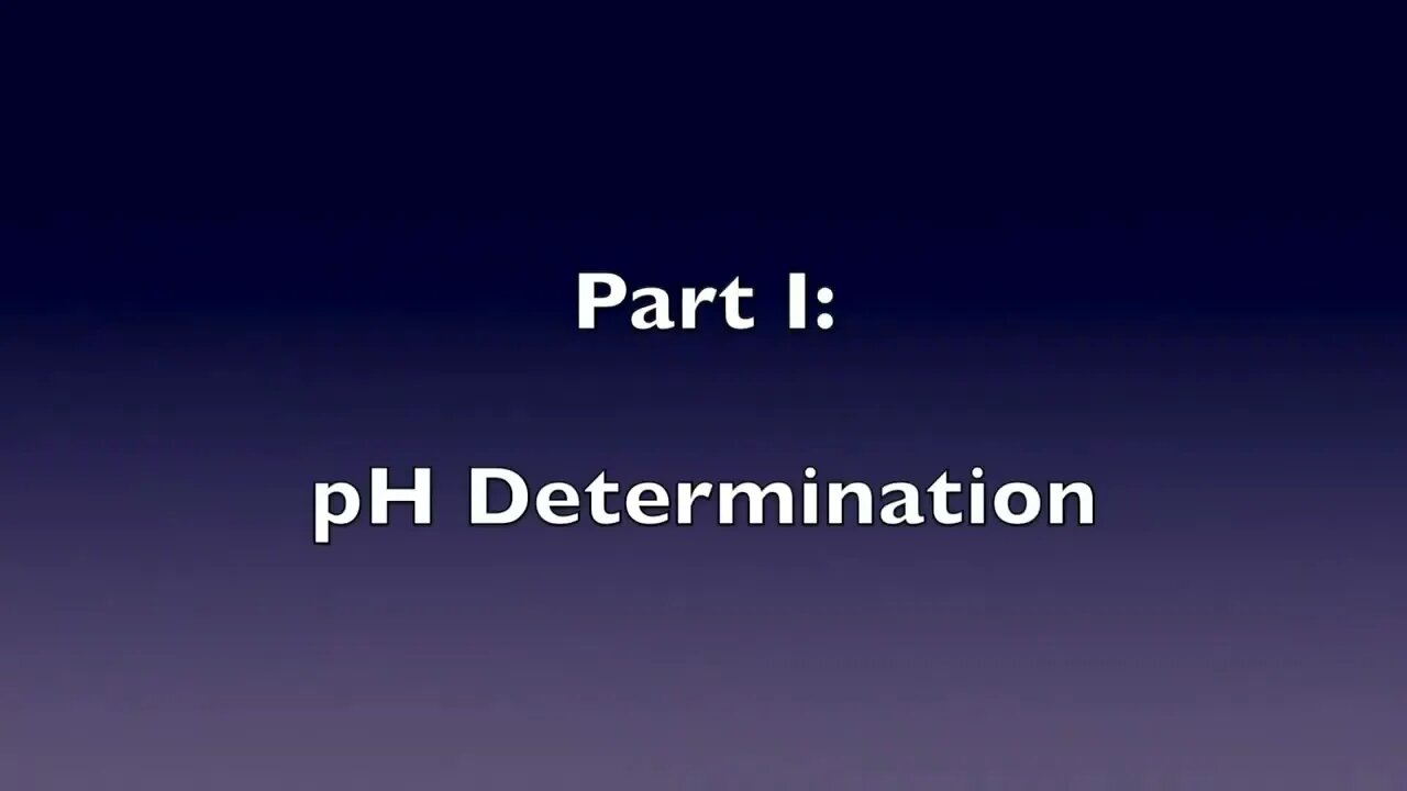 CHM1032L Unit 14 Acids, Bases and Buffers Prelab Video