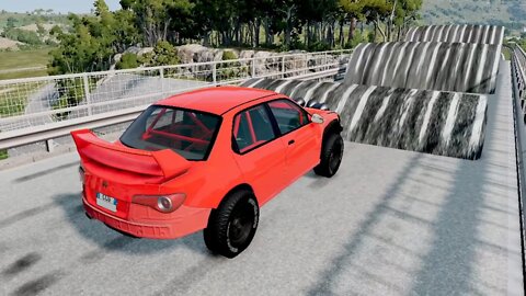 Car vs Massive Speed Bumps (Breakers) | 11 | BeamNG | Crash Cars Games 2022