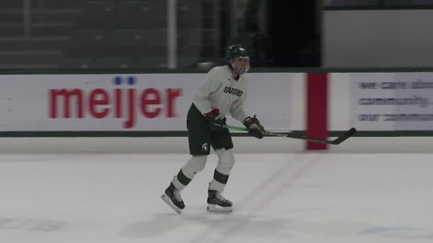 MSU Hockey's Jagger Joshua says an Ohio State player called him a racial slur