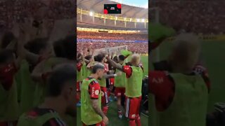 RESERVAS DO FLAMENGO COMEMORANDO A GOLEADA SOBRE O ATHLÉTICO-PARANAENSE/ MARACANÃ EM FESTA.