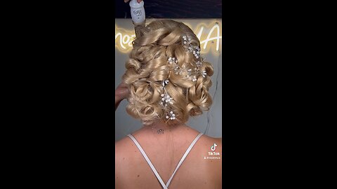 Bridal updo