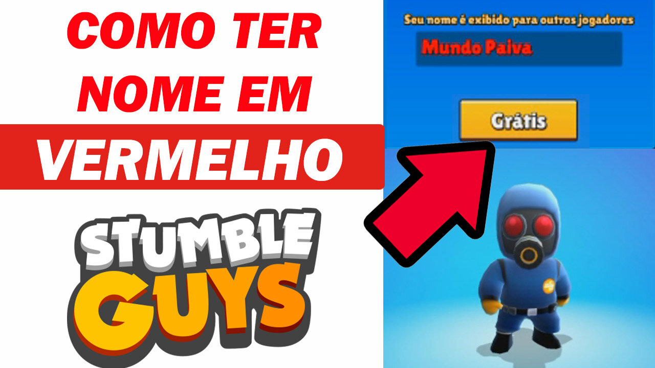 Como ter o nome vermelho no Stumble Guys