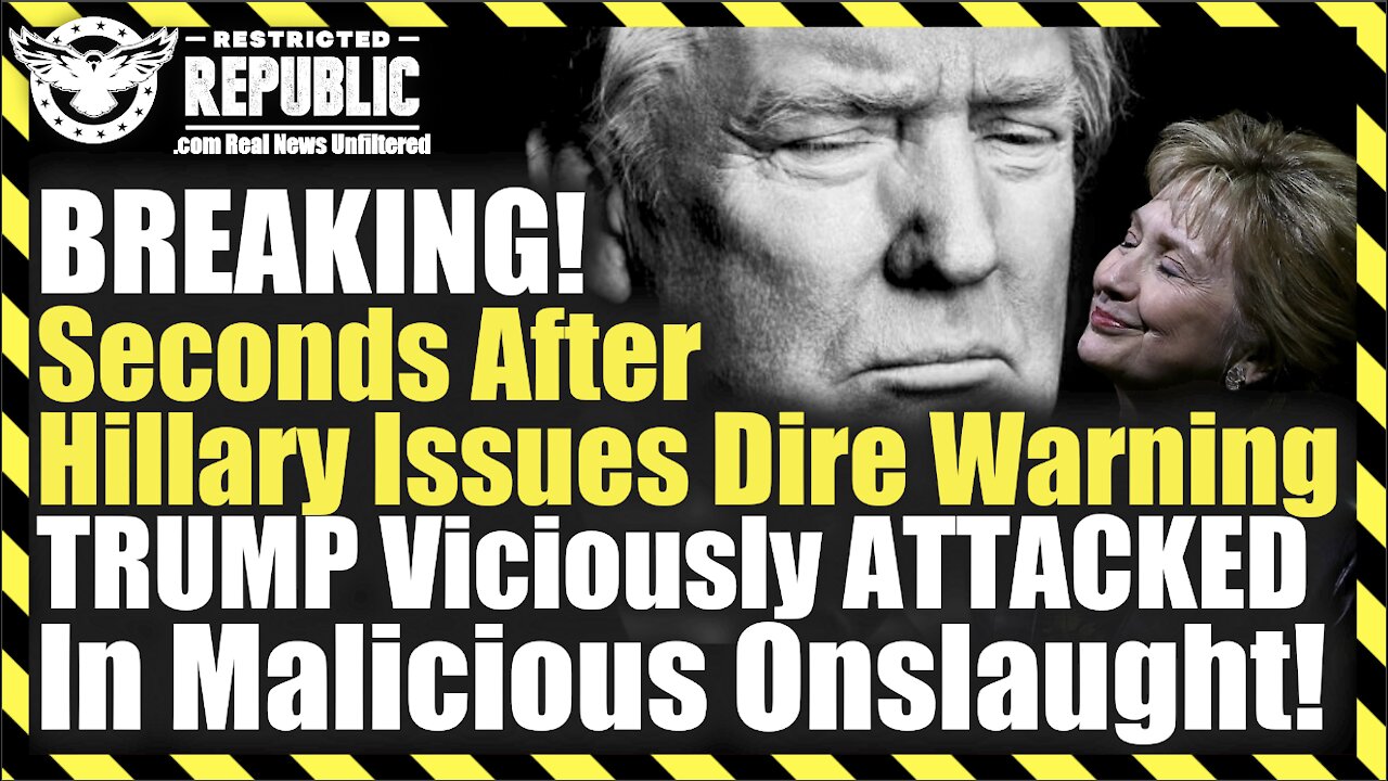 BREAKING! Seconds After Hillary Issues Dire Warning TRUMP Viciously ATTACKED In Malicious Onslaught!