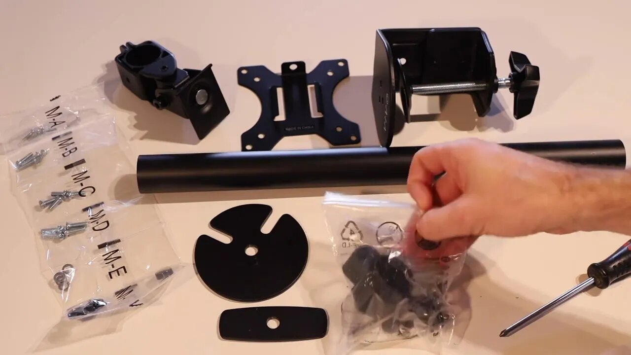 Vivo Stand V001C Single Monitor Desk Mount Unboxing and Setup