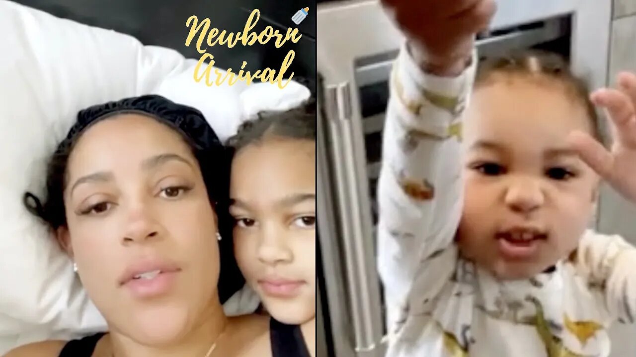 Joie Chavis Is Interrupted By Shai & Hendrix While Talking Skin Care! 😳