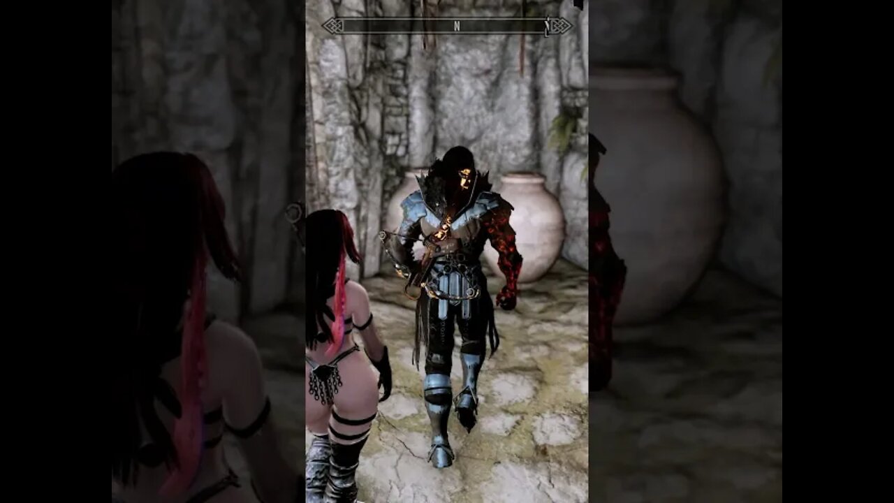 Skyrim Gameplay Through the Caves and Catacombs of Solstheim #shorts