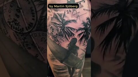 Stunning Tattoo by Martin Sjöberg #shorts #tattoos #inked #youtubeshorts