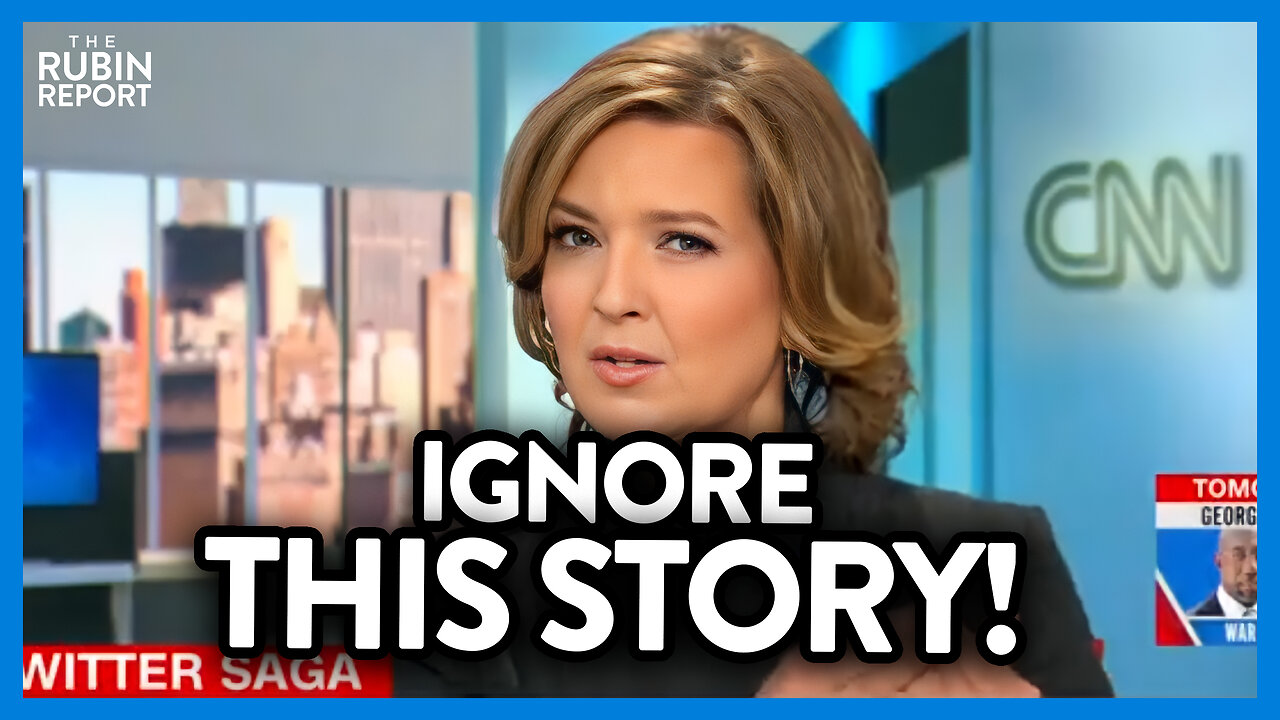 Watch CNN Host's Face as She Begs Viewers To Ignore This Massive Story | DM CLIPS | Rubin Report