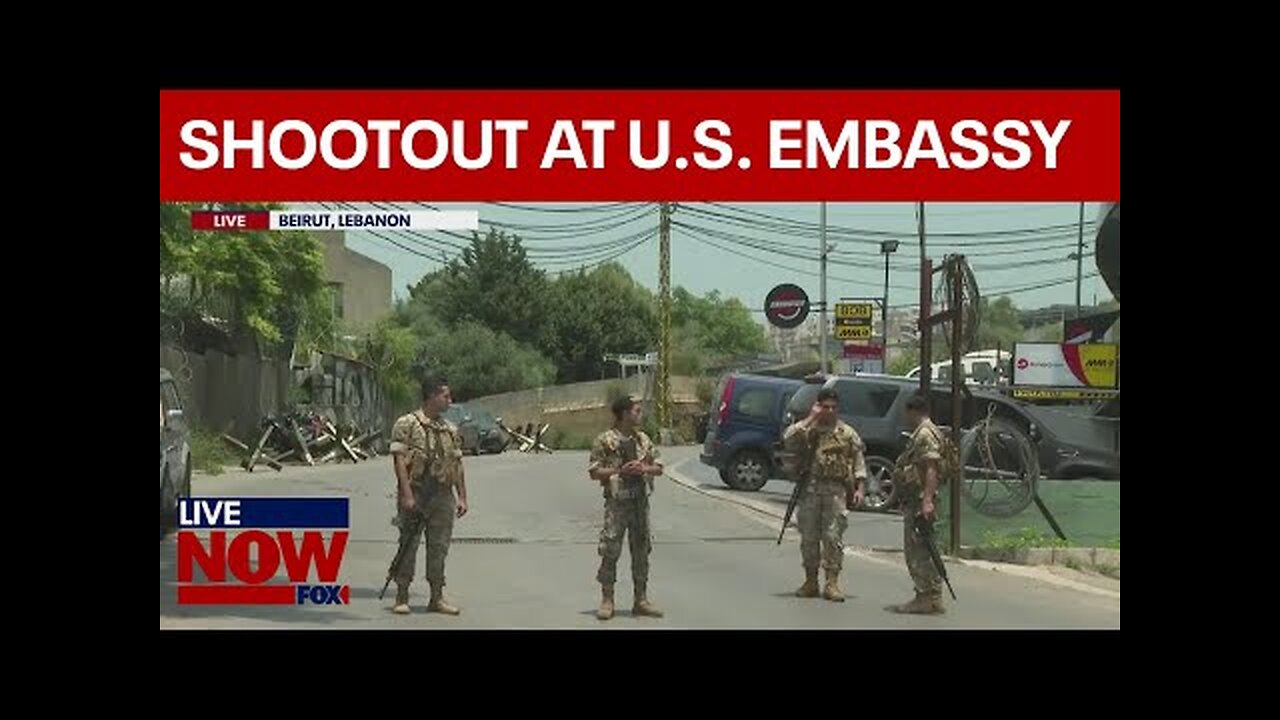 Attack on US Embassy- Gunman has shootout with Lebanon military in