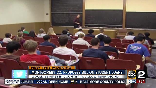 Montgomery County bill on student loans proposed