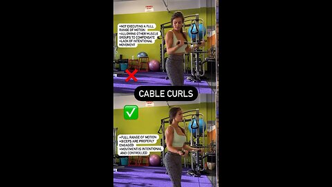 Online Fitness & Nutrition Coaching | Cable Curls Exercise | Gym | Workout | Weight loss