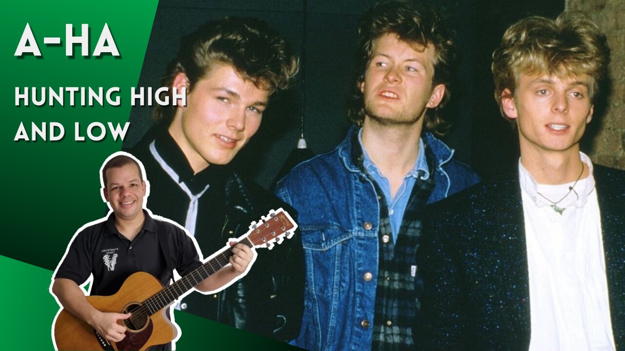 Como tocar HUNTING HIGH AND LOW (A-ha) - Aula Completa + PDF