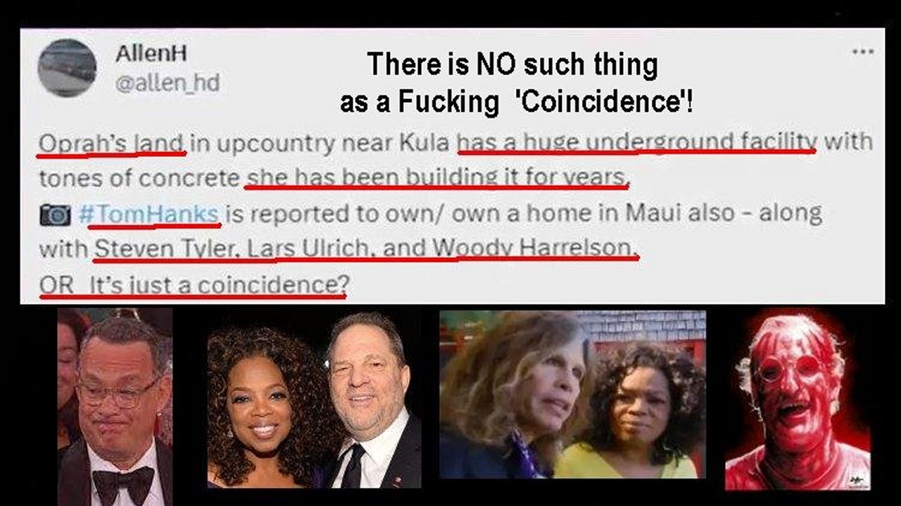 Pedophile Tom Hanks 'Panics' As Pedophile Oprah 'Reveals' His Shady Role In Maui Fires! [26.08.2023]