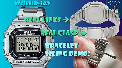 Casio W218HD-1AV, the cheap digital watch with a real bracelet