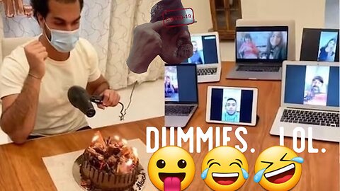 Extremely Dumb Covid Birthday Party. 😛😂🤣🎂🕯8