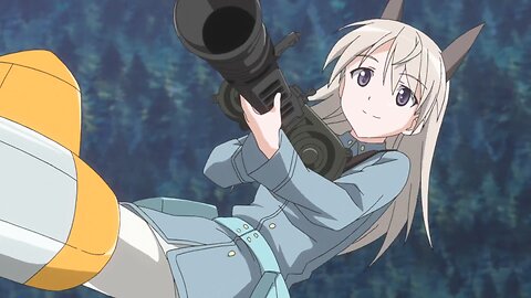 Strike Witches 2 - Eila singing while fighting